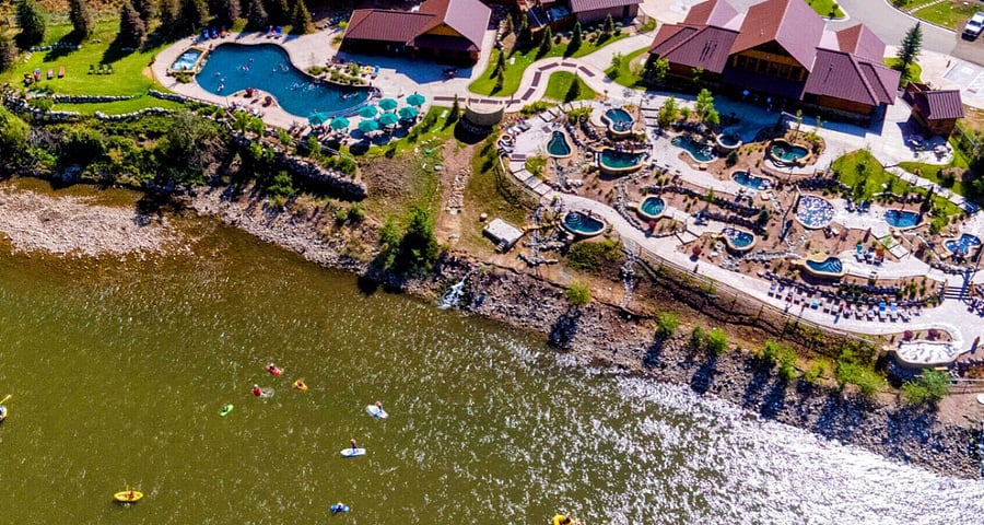 Iron Mountain Hot Springs in Glenwood Springs is just an hour and 20 minutes drive.
