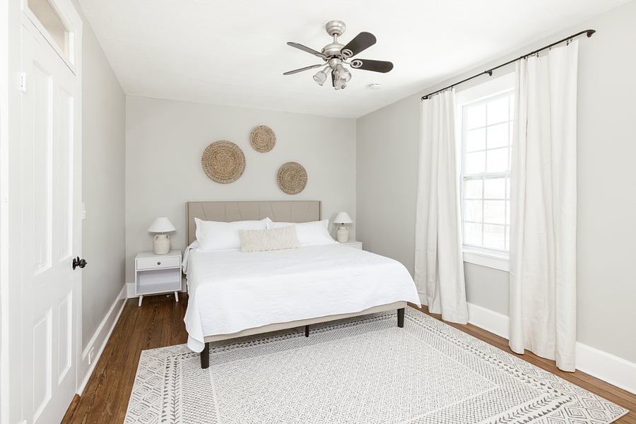 Second floor king bed with ensuite full bathroom