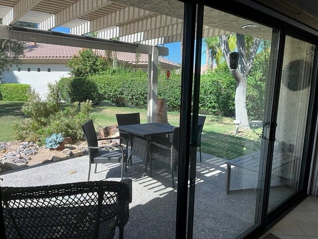 Patio sitting area