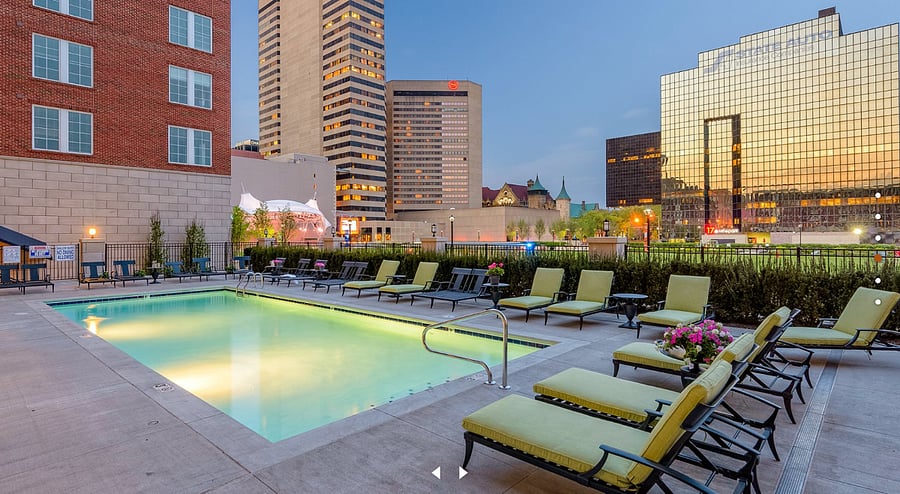 pool is outdoor and seasonal from May-September weather permitting.