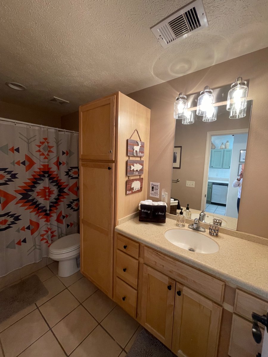 Tons of storage in both bathrooms!