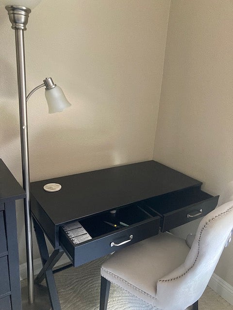 Desk and chair