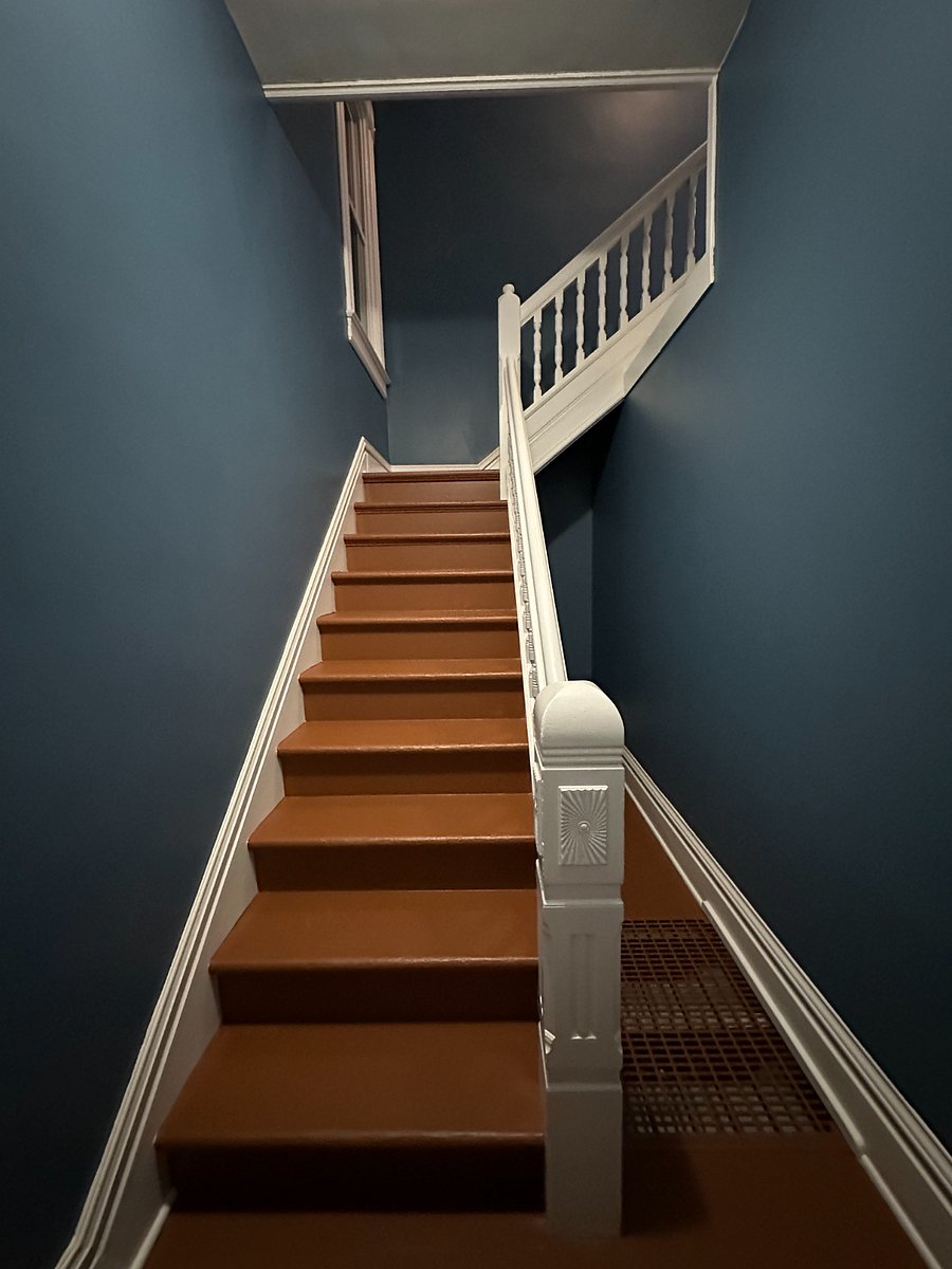 Original 1884 front entrance stairway. The apartment has its own front and back entrance.