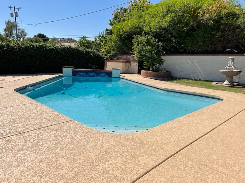 Shared pool in backyard.