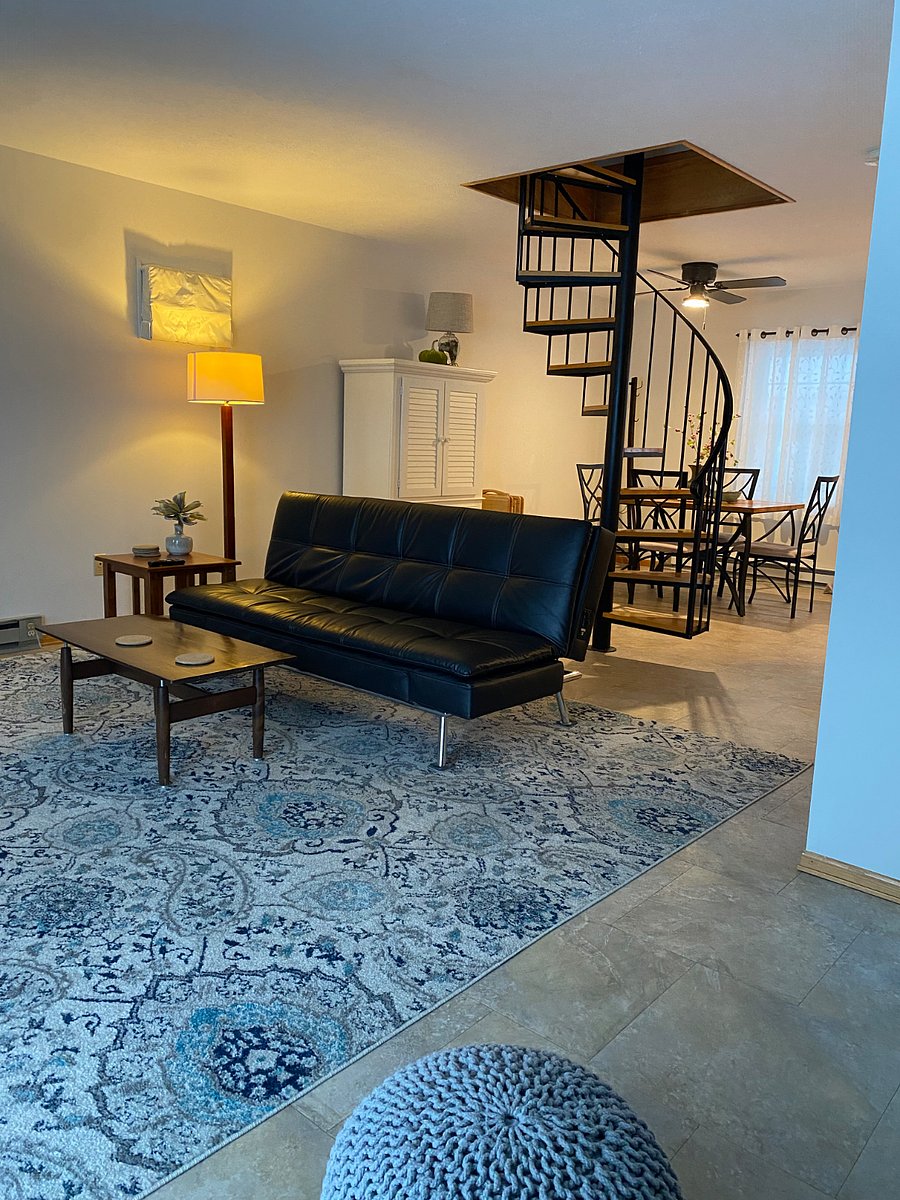 This couch is actually a futon bed if needed.