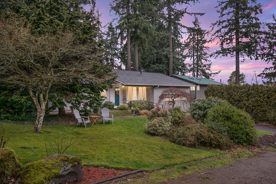 A lovely peaceful neighborhood with lots of trees and nearby nature walks. Sit on the front lawn and watch the hummingbirds!