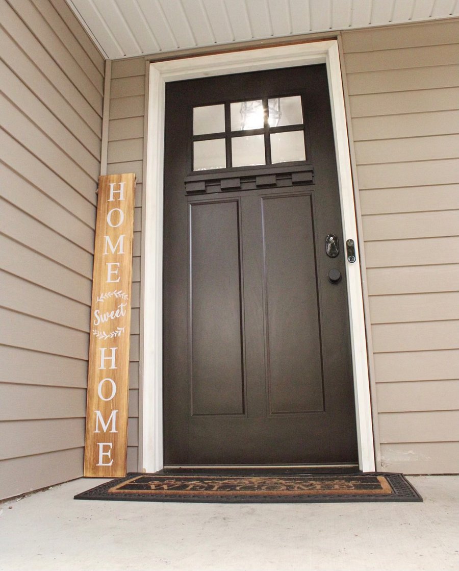 Front door with Smart lock