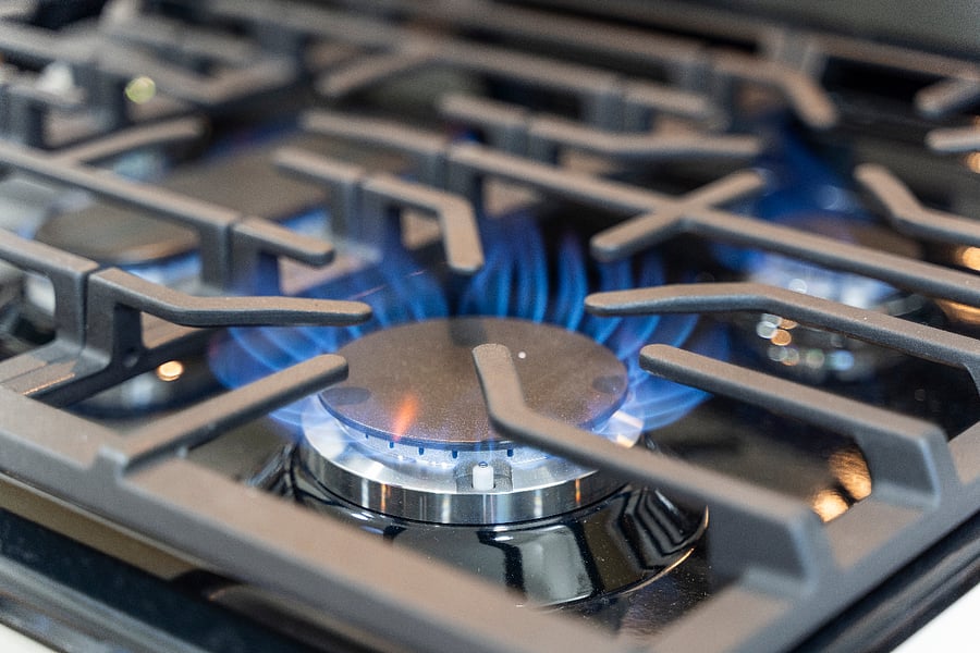 5 Burner Gas Stove with Griddle 