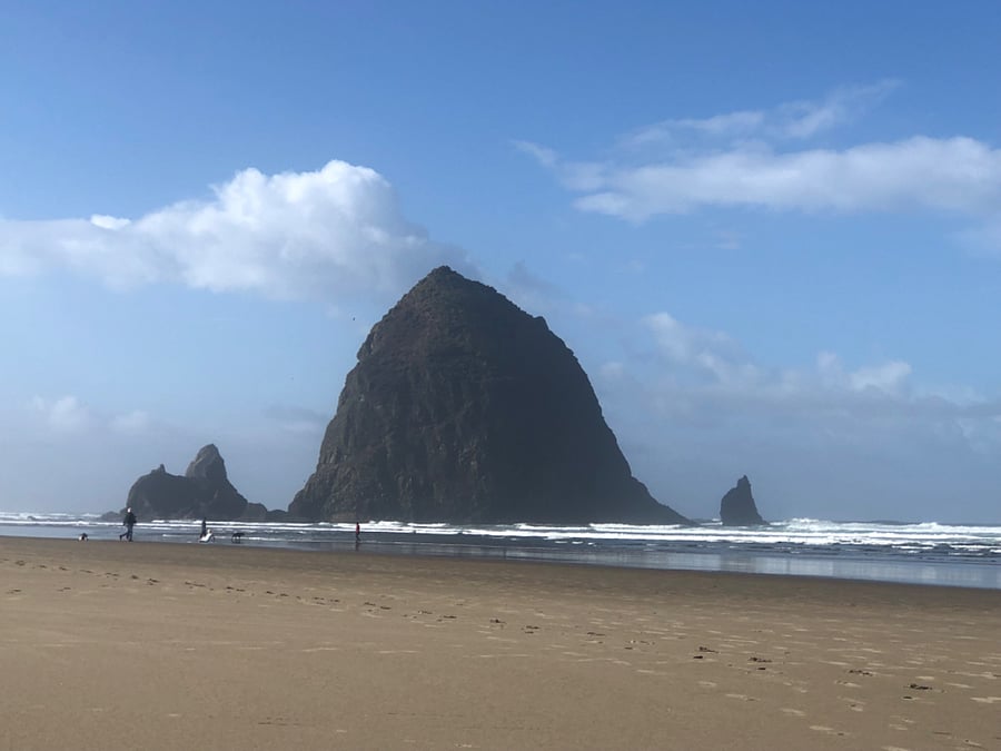 Haystack Rock in Cannon Beach
