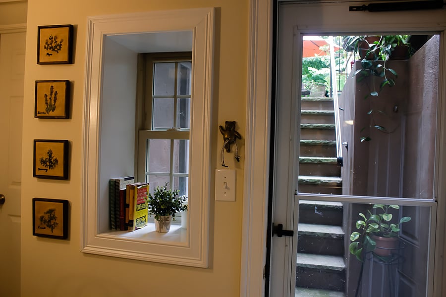 Back door to the backyard