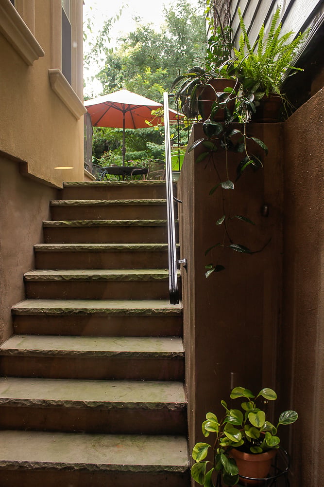 POV going to the backyard patio