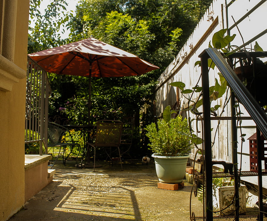 Backyard patio