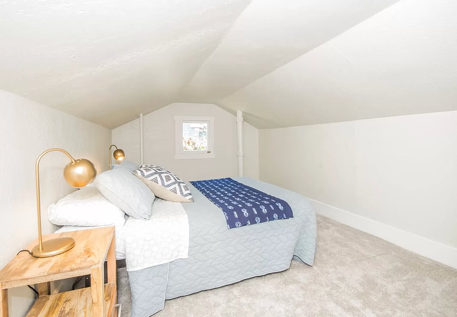 Bedroom #2 (sloped/lower ceilings)