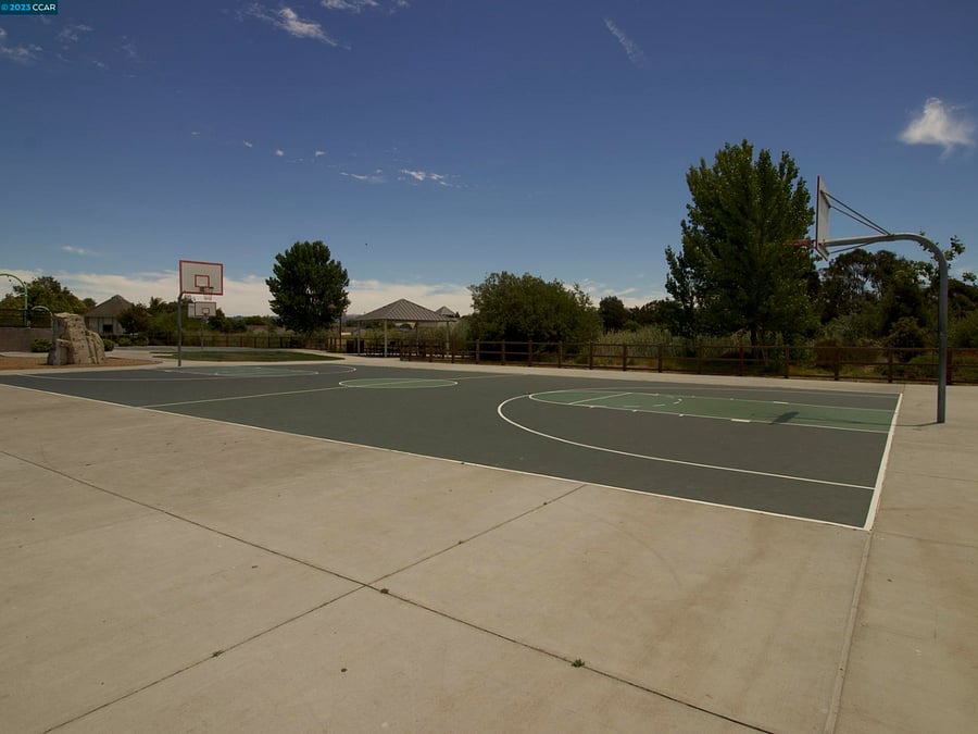 Park located behind property- basketball courts