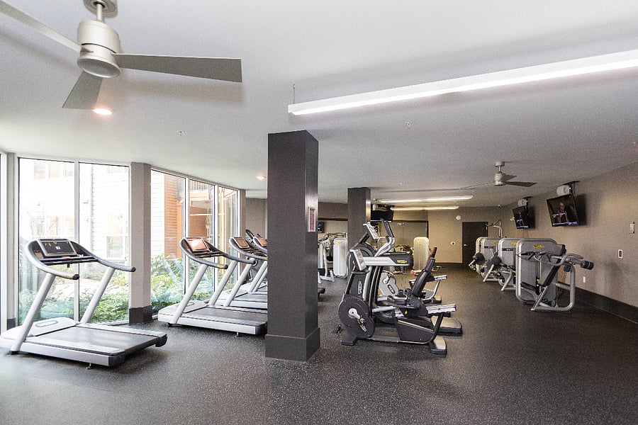 Onsite Gym with Cardio, Strength and Cycling options