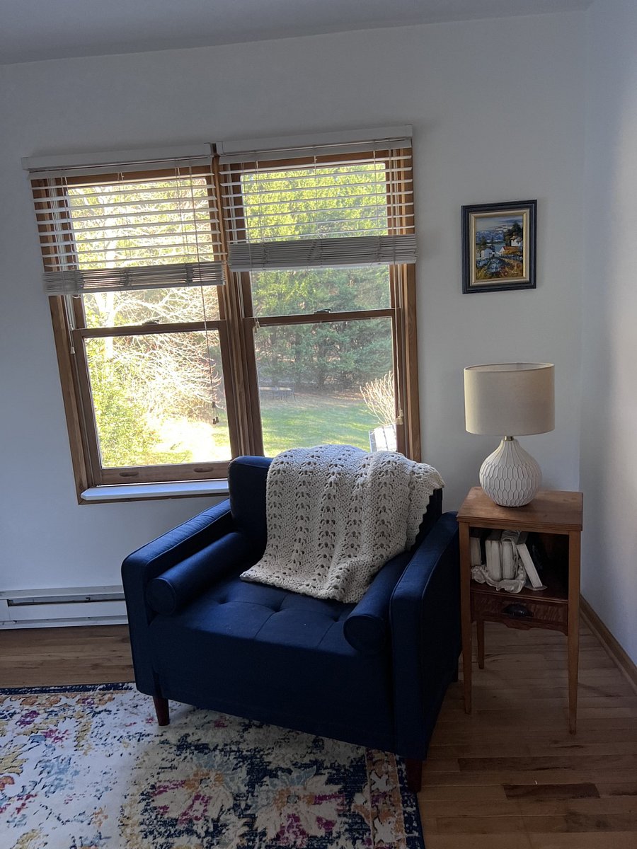 Upstairs bedroom #1 sitting area.