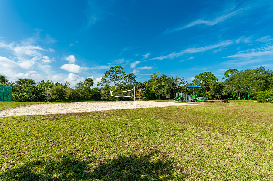 tennis court in neighborhood