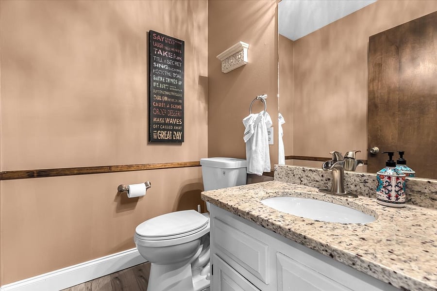 First Floor Half Bath.