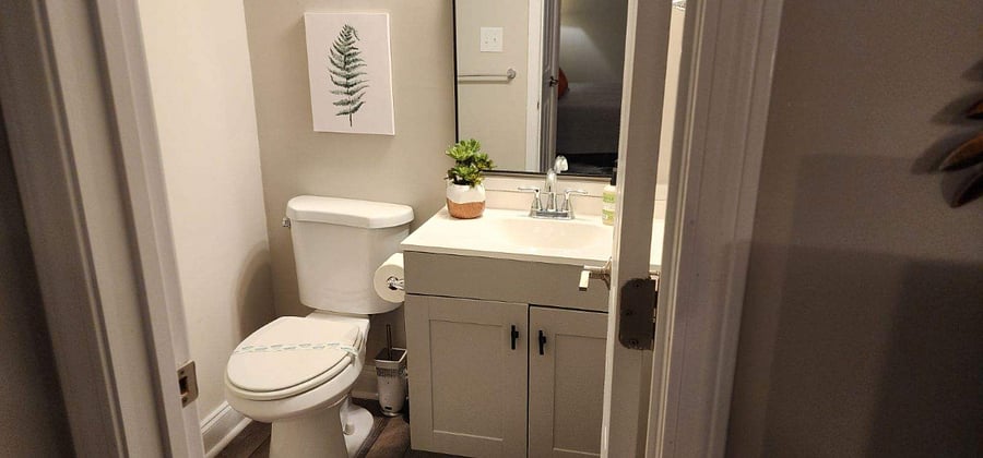 Bedroom #2 private bathroom/shower.