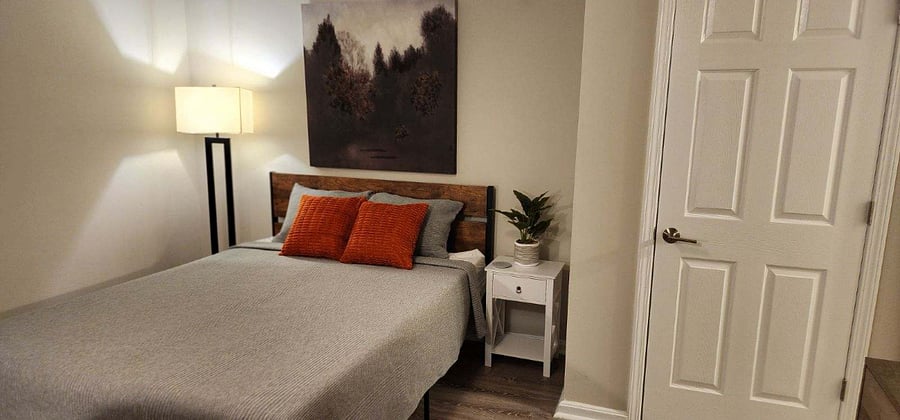 Private Bedroom #2 (pvt bathroom with shower). Queen bed.