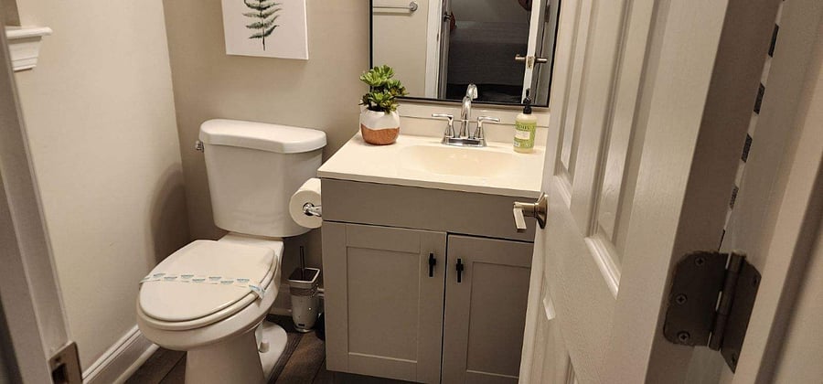 Bedroom #2 private bathroom/shower.