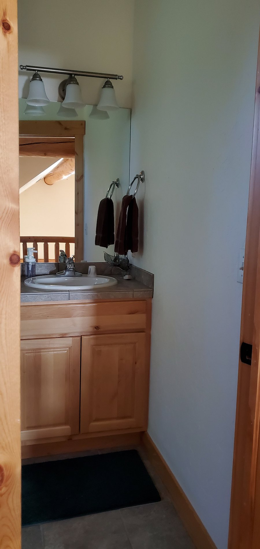 Loft bathroom, shower no bath.