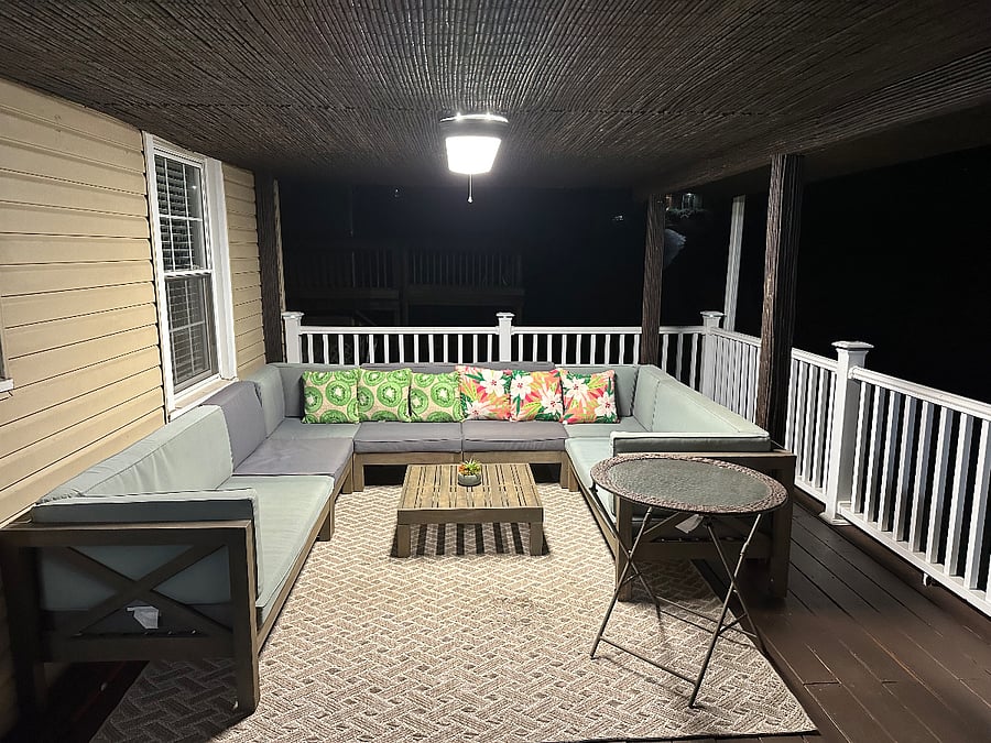 Deck at night