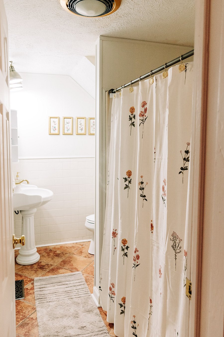 Large shower.
