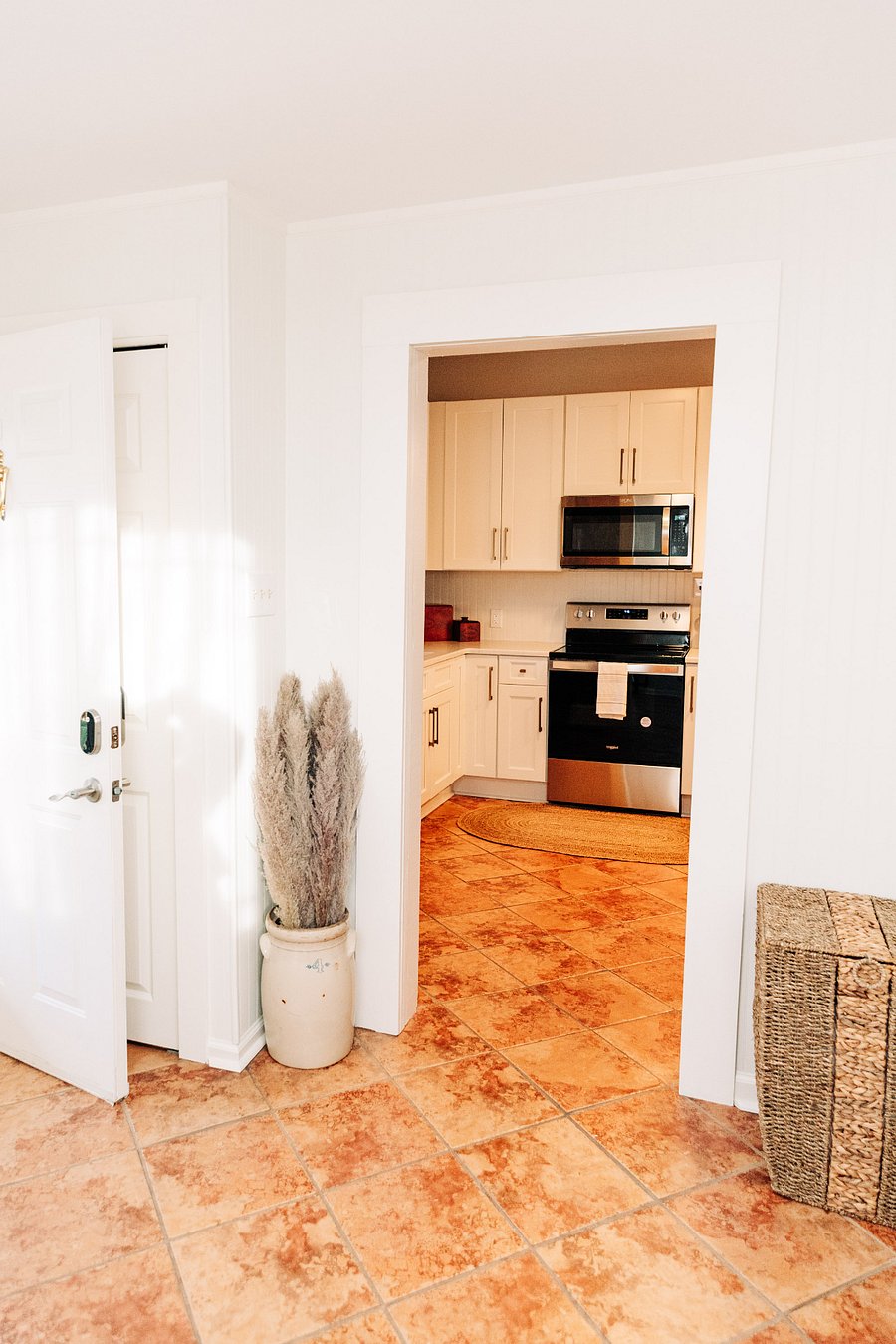 Mudroom looking into the kitchen.