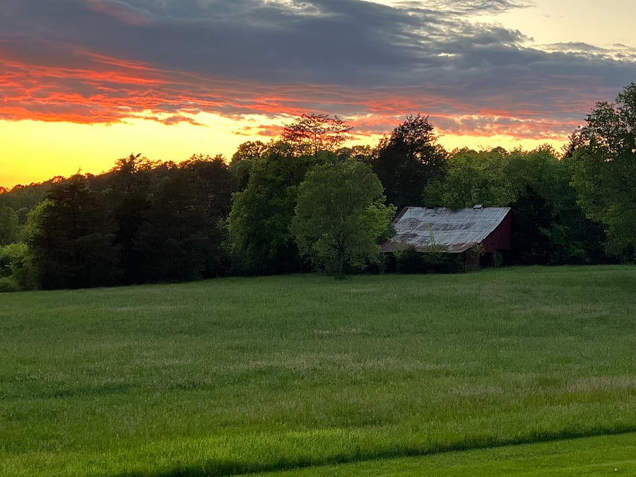 Blessed with regular beautiful sunsets on the property.