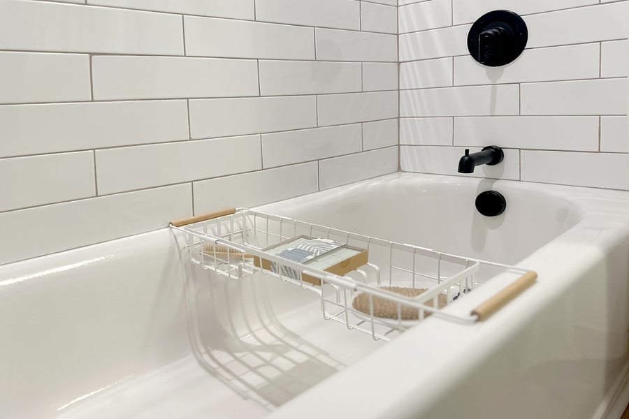 Extra long tub for a lovely soak!
