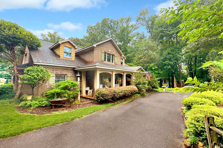 A street view of our entire home. Windy Knoll Retreat is on the right side.