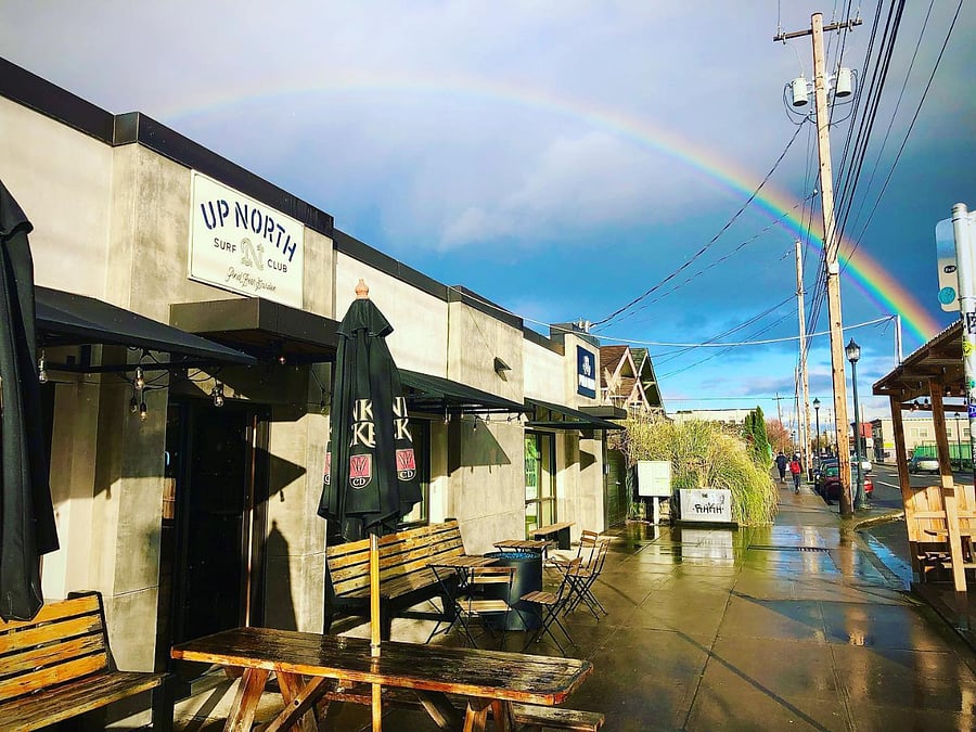 Up North Surf Club brewpub and Restaurant located 0.8 miles from the house.