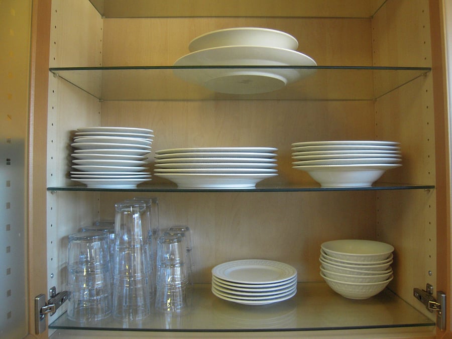 Dishes, plates, cups, glasseses and silver ware.