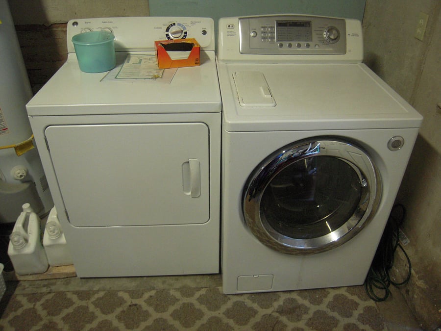 Complimentary washer and dryer within the building.