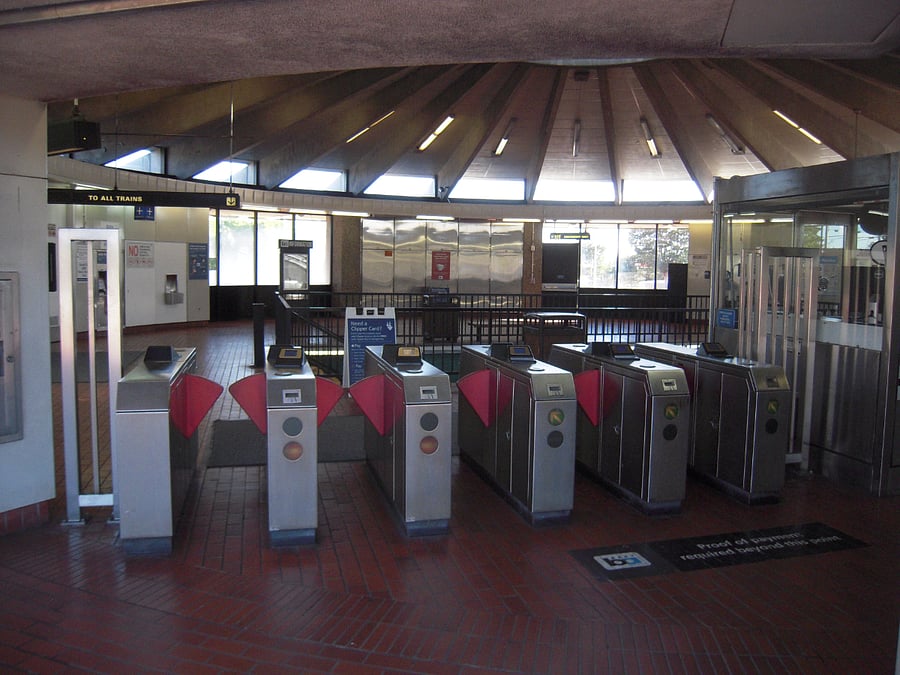 North Berkeley BART Station entrance.