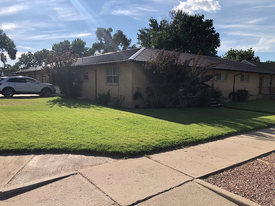 View of property from corner.