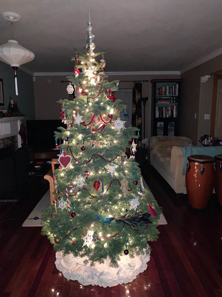 We decorate for Halloween and Christmas!