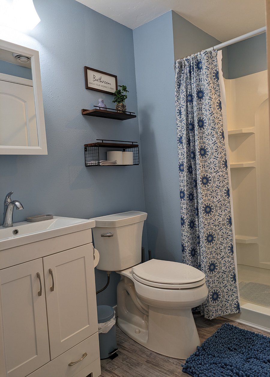 Lower suite tenant bathroom