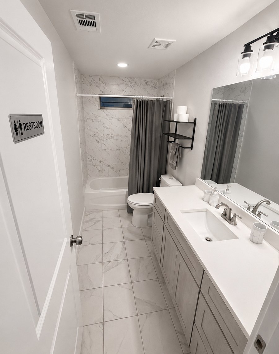 Shared Bathroom Upstairs