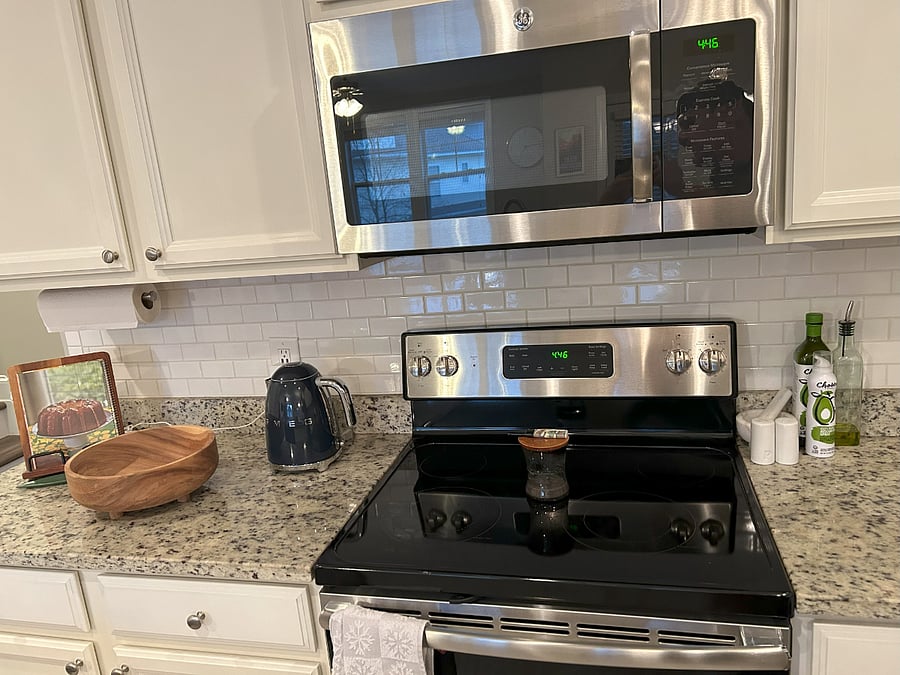 Kitchen with granite countertops and top quality appliances