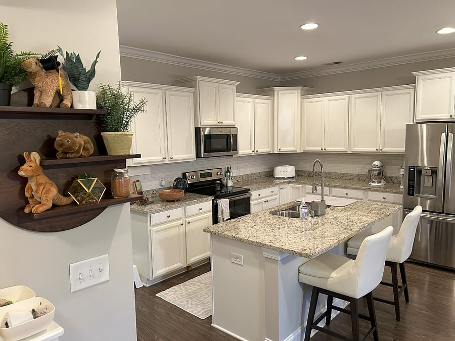 Kitchen with granite countertops and top quality appliances