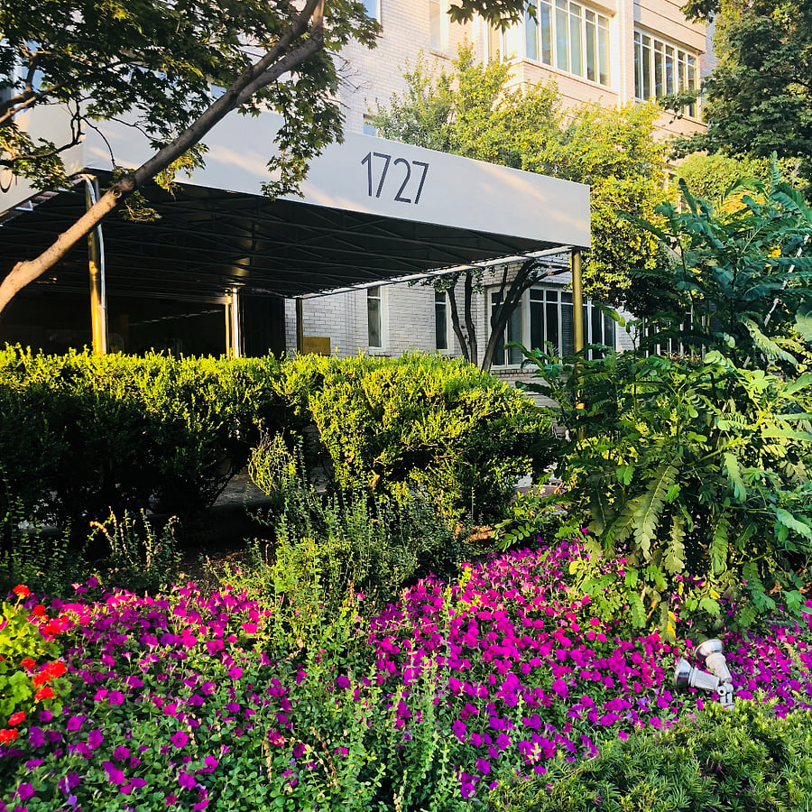 Massachusetts Ave building entrance.