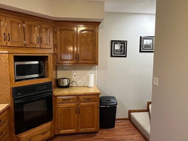 Full kitchen - stove, oven, microwave, refrigerator, dishwasher -
fully stocked with small appliances: blender, toaster, coffee maker, air fryer, mixer, etc.