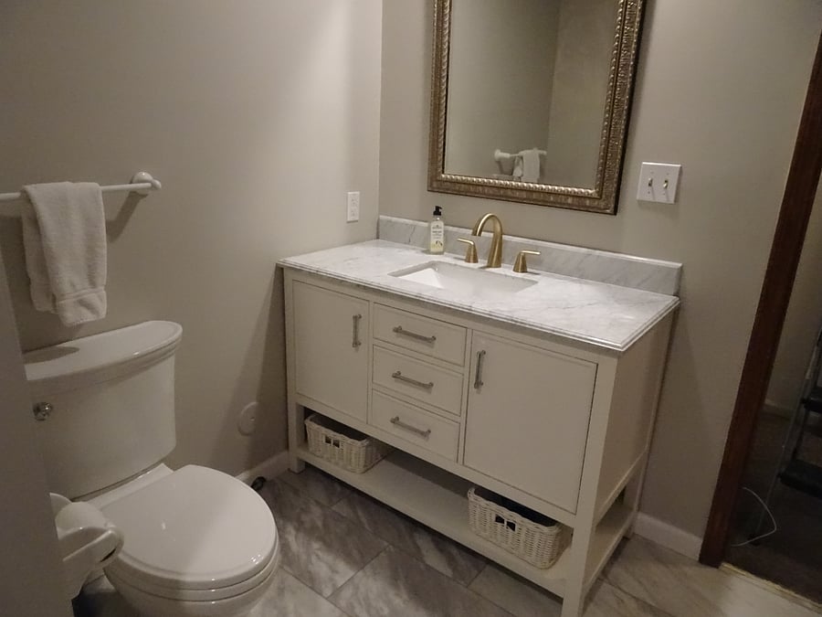 Newly renovated bathroom