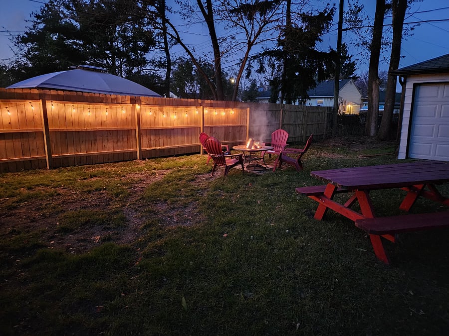 Enjoy evenings with a campfire and your favorite adult beverage.