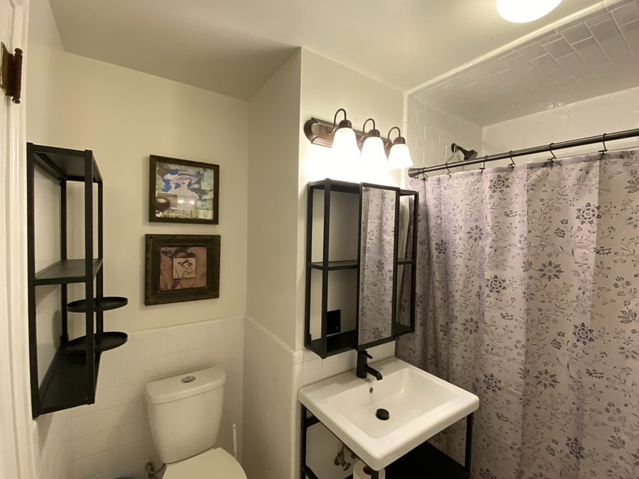 Bathroom with walk in shower