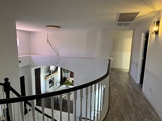 upstairs hallway view