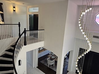 upstairs hallway view
