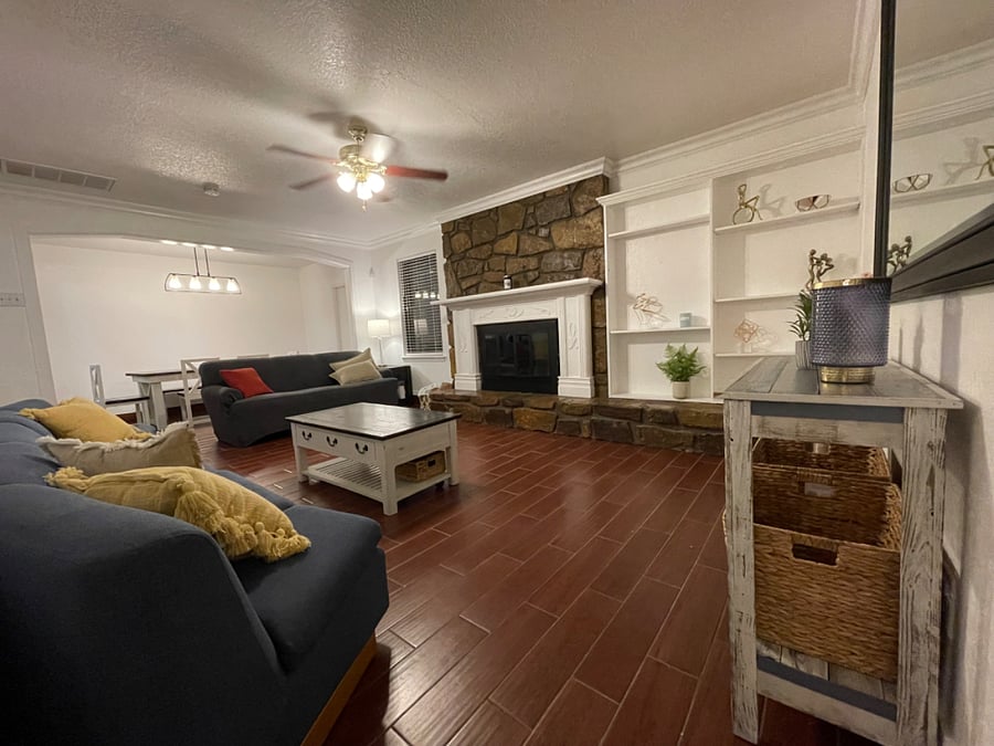 Living and dining area